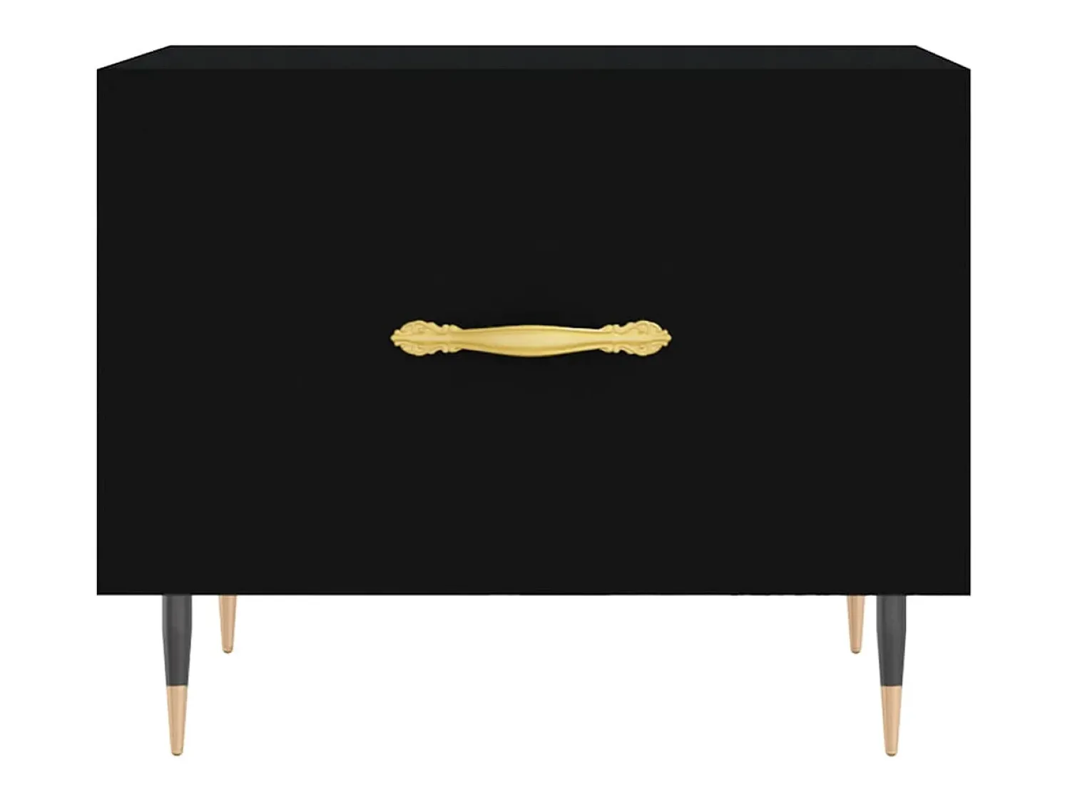 Discount Mesa de centro | Mesa de apoio 50x50x40 cm derivados de madeira Preto