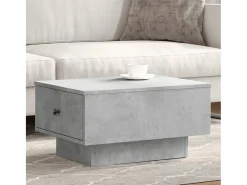 Mesa De Centro* Mesa de centro | Mesa de apoio 60x45x31 cm derivados de madeira cinza cimento Cinzento