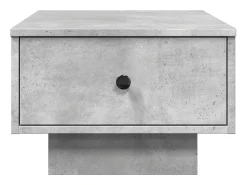 Mesa De Centro* Mesa de centro | Mesa de apoio 60x45x31 cm derivados de madeira cinza cimento Cinzento