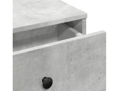 Mesa De Centro* Mesa de centro | Mesa de apoio 60x45x31 cm derivados de madeira cinza cimento Cinzento