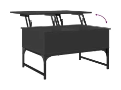 Mesa de centro | Mesa de apoio 70x50x40 cm derivados de madeira/metal^ Mesa De Centro