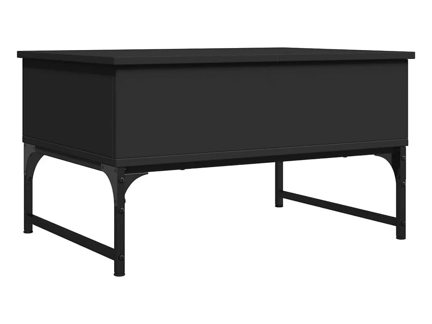 Mesa de centro | Mesa de apoio 70x50x40 cm derivados de madeira/metal^ Mesa De Centro