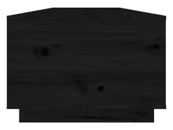 Mesa De Centro| Mesa de centro | Mesa de apoio 100x50x35 cm madeira de pinho maciça Preto