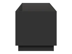 Mesa De Centro| Mesa de centro | Mesa de apoio luzes LED Infinity 70x50x50 cm Preto