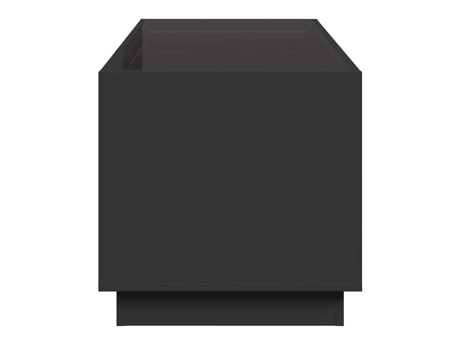 Mesa De Centro| Mesa de centro | Mesa de apoio luzes LED Infinity 70x50x50 cm Preto