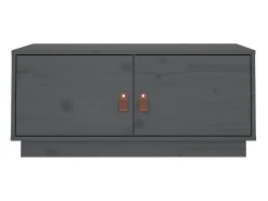 Mesa de centro | Mesa de apoio 80x50x35 cm pinho maciço cinza^ Mesa De Centro