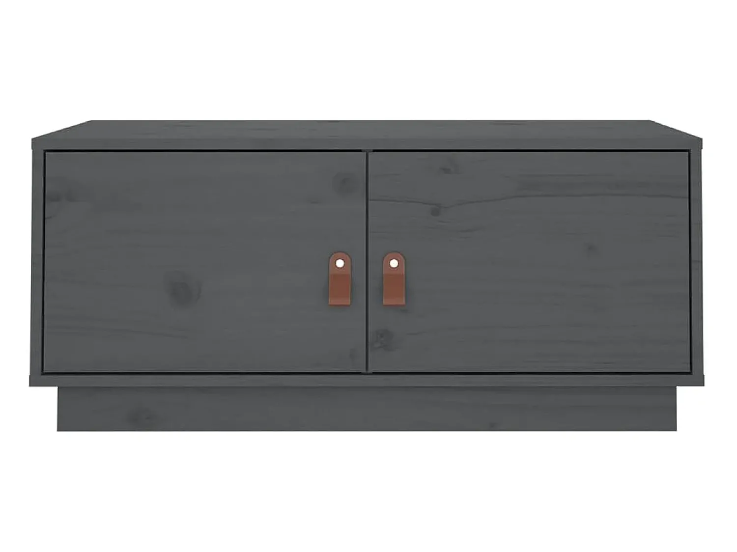 Mesa de centro | Mesa de apoio 80x50x35 cm pinho maciço cinza^ Mesa De Centro