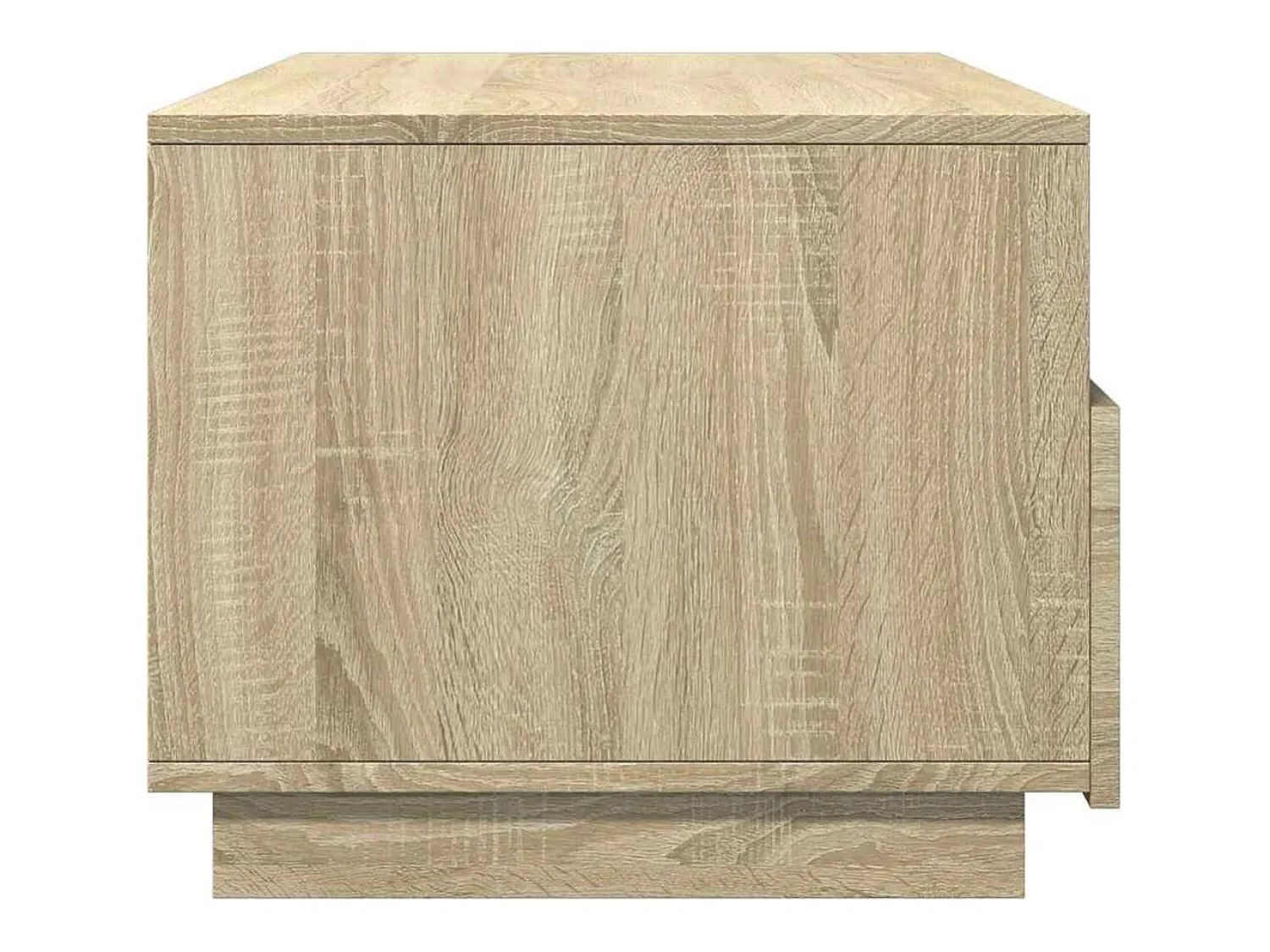 Best Mesa de centro | Mesa de apoio com luzes LED 90x49x40 cm carvalho sonoma Castanho