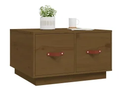 Mesa de centro | Mesa de apoio 60x53x35 cm pinho maciço mel^ Mesa De Centro