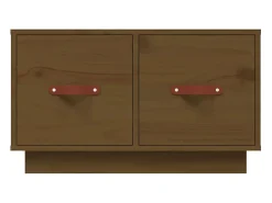 Mesa de centro | Mesa de apoio 60x53x35 cm pinho maciço mel^ Mesa De Centro