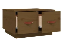 Mesa de centro | Mesa de apoio 60x53x35 cm pinho maciço mel^ Mesa De Centro