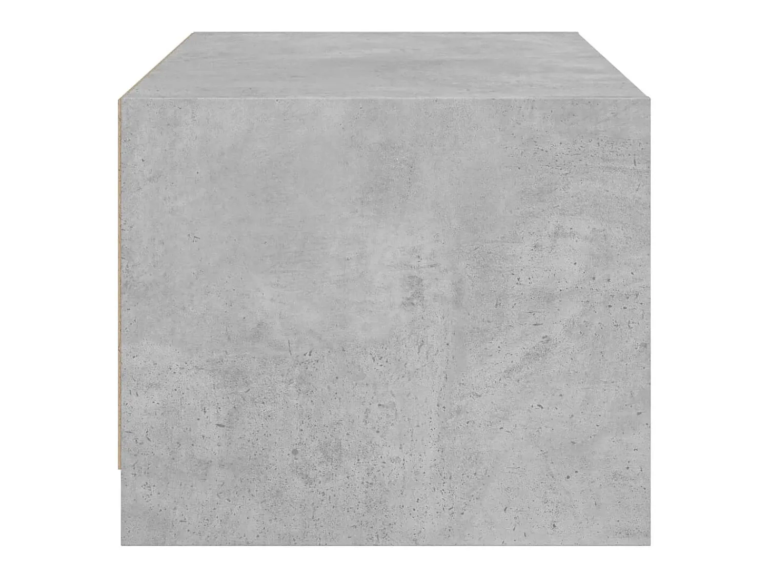 Mesa de centro | Mesa de apoio c/ portas de vidro 68x50x42 cm cinza cimento^ Mesa De Centro