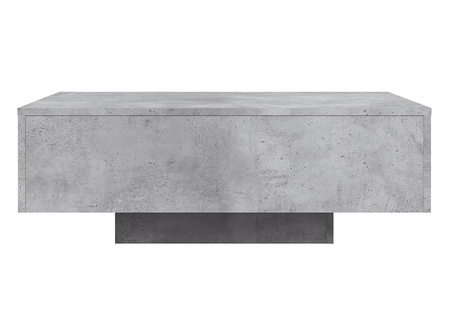 Mesa de centro | Mesa de apoio | Mesa de café com luzes LED 85x55x31 cm cimento^ Mesa De Centro