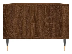 Mesa De Centro* Mesa de centro | Mesa de apoio 90x50x36.5cm derivados madeira carvalho Castanho
