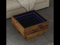 Mesa de centro | Mesa de apoio Madeira antiga 50x50x30 cm^ Mesa De Centro