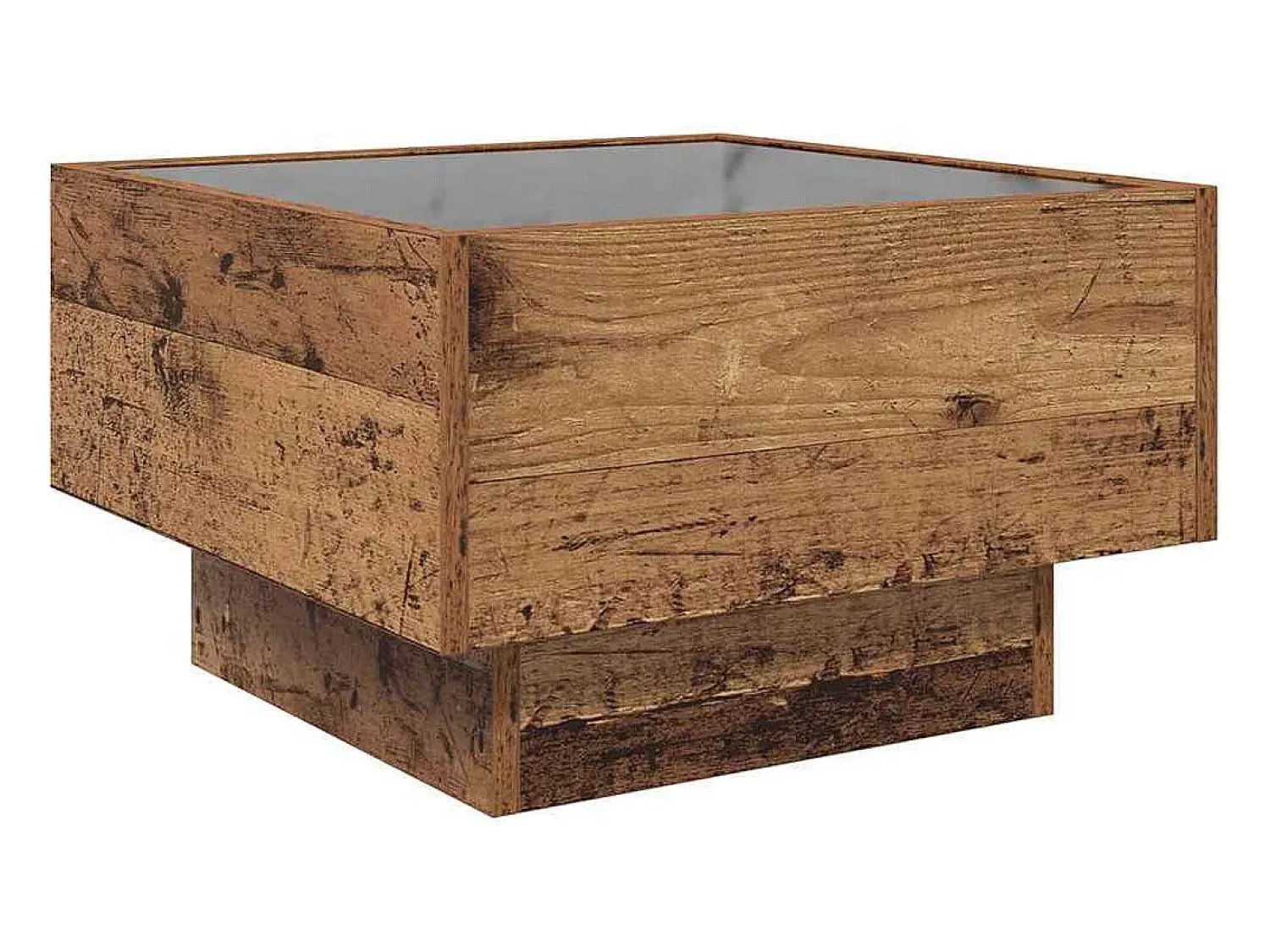 Mesa de centro | Mesa de apoio Madeira antiga 50x50x30 cm^ Mesa De Centro