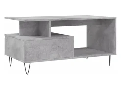 Mesa De Centro* Mesa de centro | Mesa de apoio 90x49x45 derivados de madeira cimento Cinzento