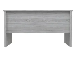 Mesa De Centro* Mesa de centro | Mesa de apoio80x50x42.5cm derivados de madeira sonoma Cinzento