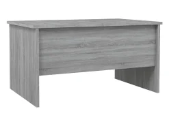 Mesa De Centro* Mesa de centro | Mesa de apoio80x50x42.5cm derivados de madeira sonoma Cinzento