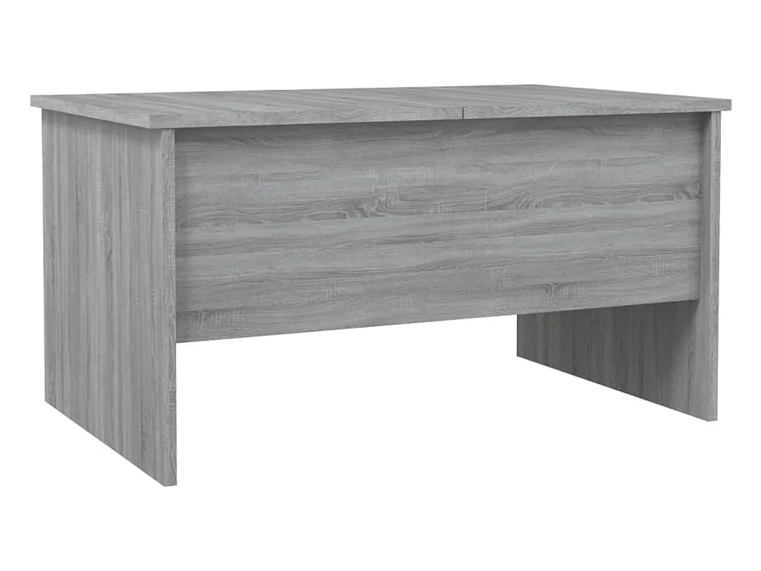 Mesa De Centro* Mesa de centro | Mesa de apoio80x50x42.5cm derivados de madeira sonoma Cinzento