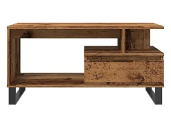 Online Mesa de centro | Mesa de apoio | Mesa de café 90x49x45 cm derivados de madeira madeira velha Castanho