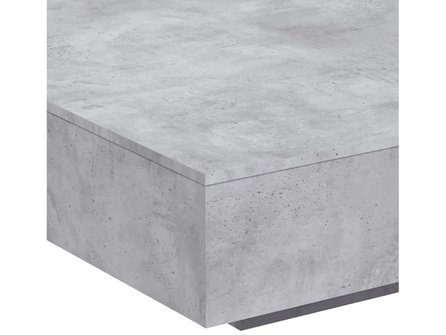 Mesa de centro | Mesa de apoio 100x100x31 cm derivados de madeira cinza-cimento^ Mesa De Centro