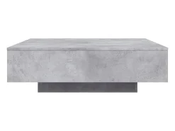 Mesa de centro | Mesa de apoio 100x100x31 cm derivados de madeira cinza-cimento^ Mesa De Centro