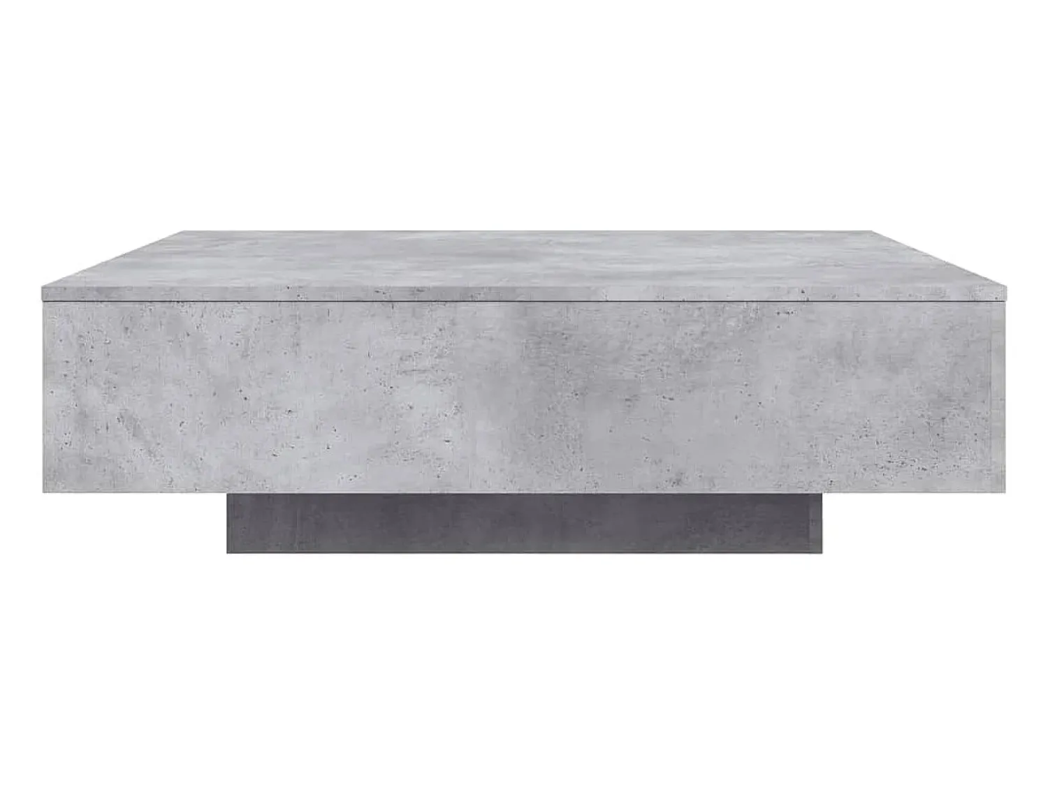 Mesa de centro | Mesa de apoio 100x100x31 cm derivados de madeira cinza-cimento^ Mesa De Centro