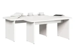 Mesa De Centro* Mesa de centro | Mesa de apoio 100x69x35.5 cm Branco