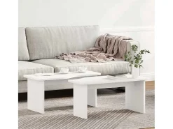 Mesa De Centro* Mesa de centro | Mesa de apoio 100x69x35.5 cm Branco