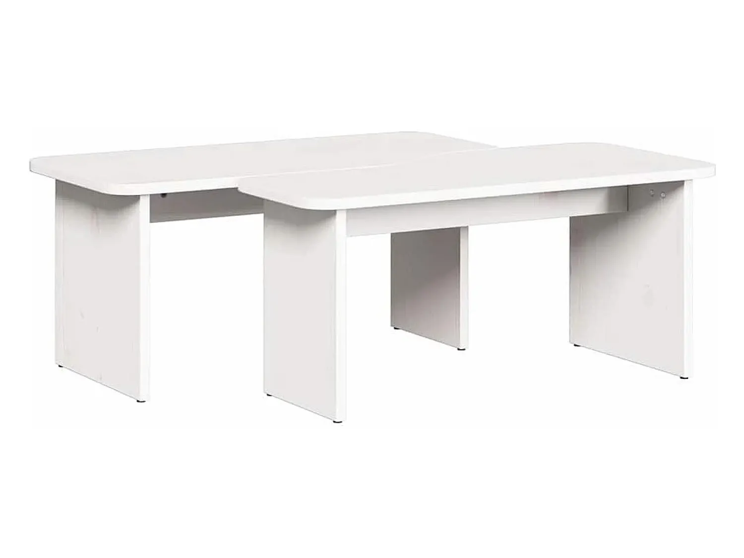 Mesa De Centro* Mesa de centro | Mesa de apoio 100x69x35.5 cm Branco