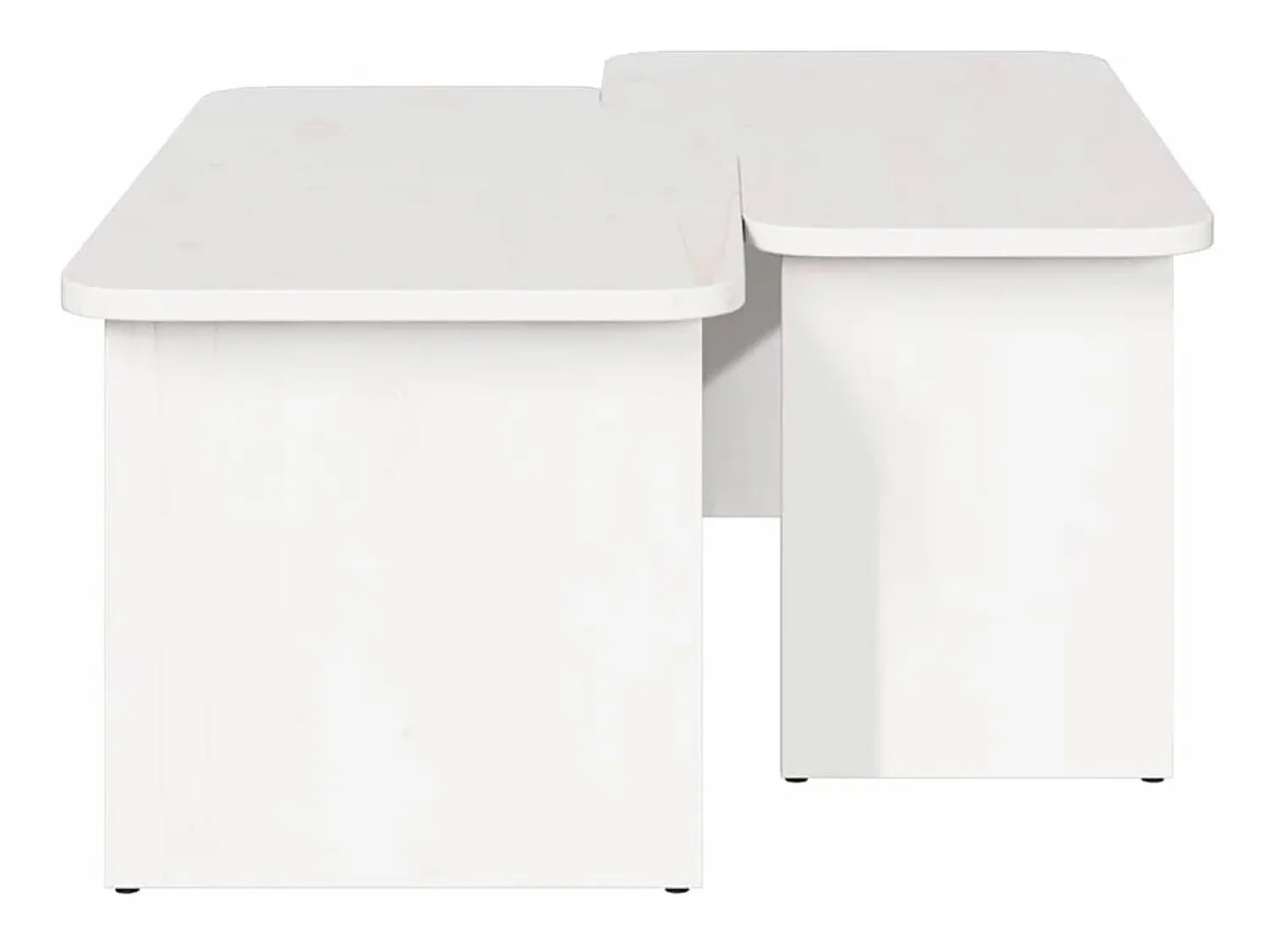Mesa De Centro* Mesa de centro | Mesa de apoio 100x69x35.5 cm Branco