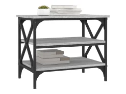 Mesa de centro | Mesa de apoio 55x38x45 cm derivados de madeira sonoma^ Mesa De Centro