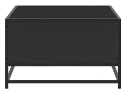 Mesa De Centro* Mesa de centro | Mesa de apoio 100x57x35 cm derivados de madeira/metal Preto