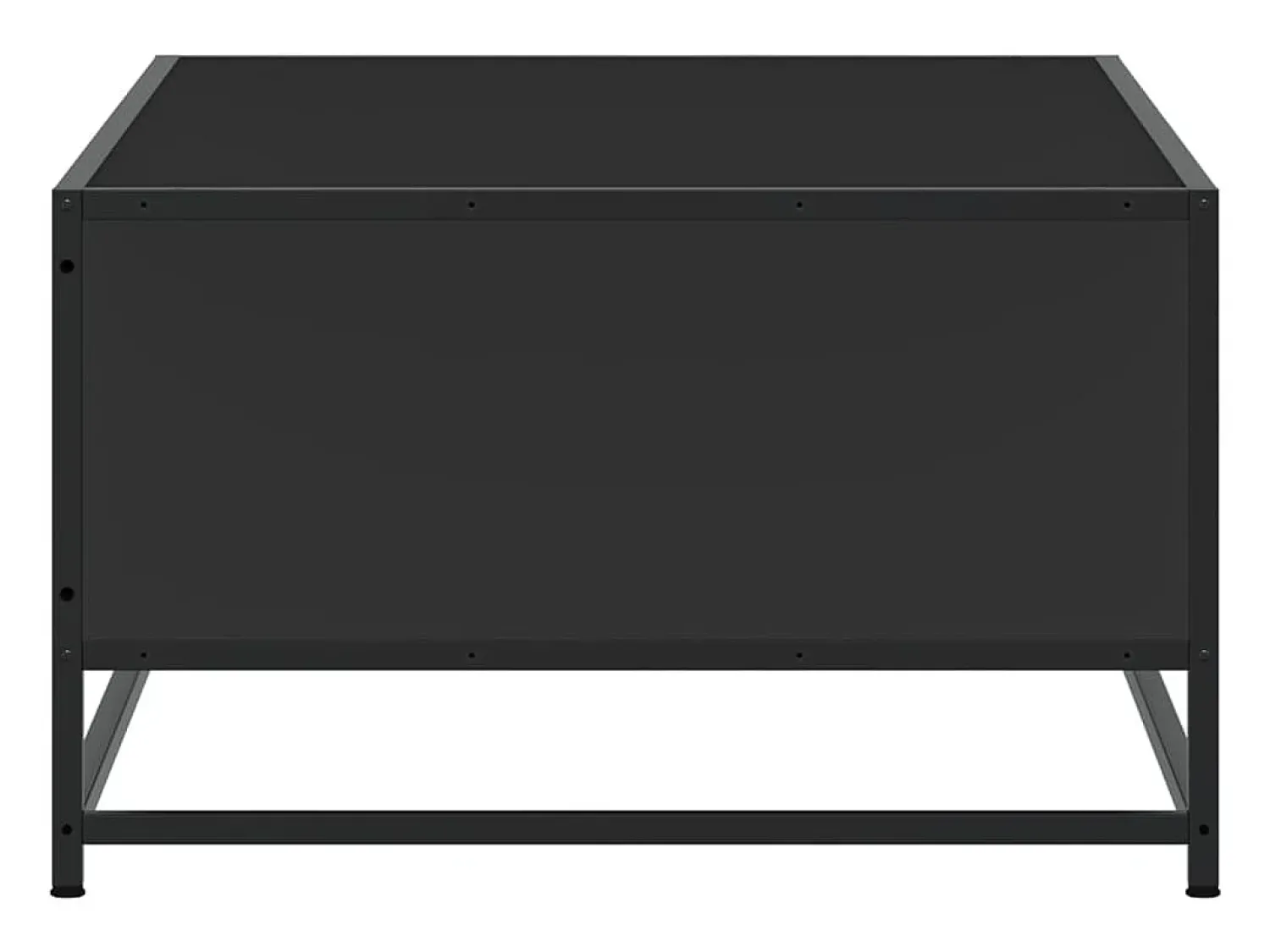 Mesa De Centro* Mesa de centro | Mesa de apoio 100x57x35 cm derivados de madeira/metal Preto