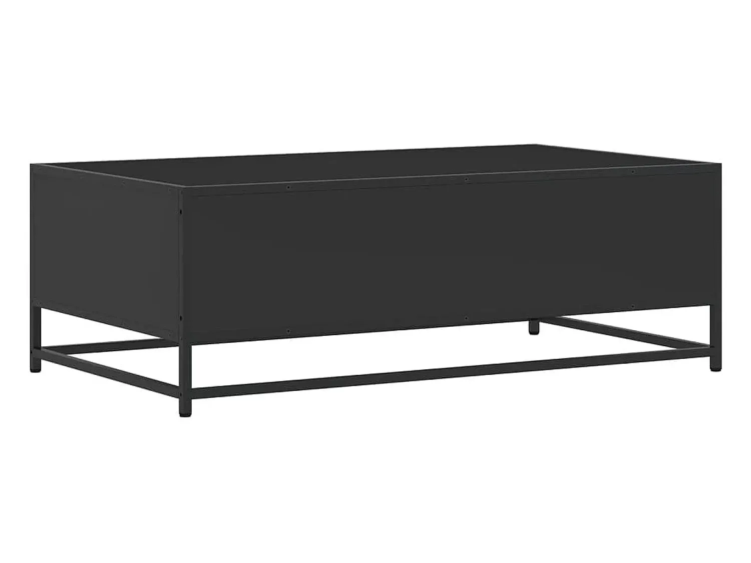 Mesa De Centro* Mesa de centro | Mesa de apoio 100x57x35 cm derivados de madeira/metal Preto