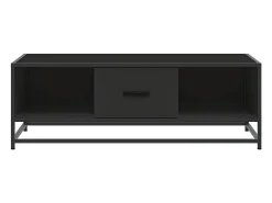 Mesa De Centro* Mesa de centro | Mesa de apoio 100x57x35 cm derivados de madeira/metal Preto