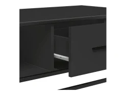 Mesa De Centro* Mesa de centro | Mesa de apoio 100x57x35 cm derivados de madeira/metal Preto
