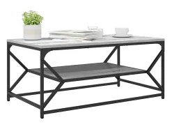Mesa De Centro| Mesa de centro | Mesa de apoio | Mesa de café Sonoma 90x50x40 cm Cinzento