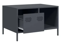 Mesa de centro | Mesa de apoio | Mesa de café 68.5x50x43.5 cm aço laminado a frio antracite^ Mesa De Centro
