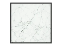 Mesa de centro | Mesa de apoio 80x80x35 cm vidro mármore branco^ Mesa De Centro
