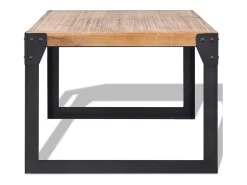 Discount Mesa de centro | Mesa de apoio em madeira de acácia maciça 100x60x45 cm Castanho