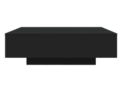 Mesa De Centro* Mesa de centro | Mesa de apoio com luzes LED 100x100x31 cm Preto
