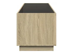 Outlet Mesa de centro | Mesa de apoio luzes LED Infinity 90x50x50 cm carvalho sonoma Castanho
