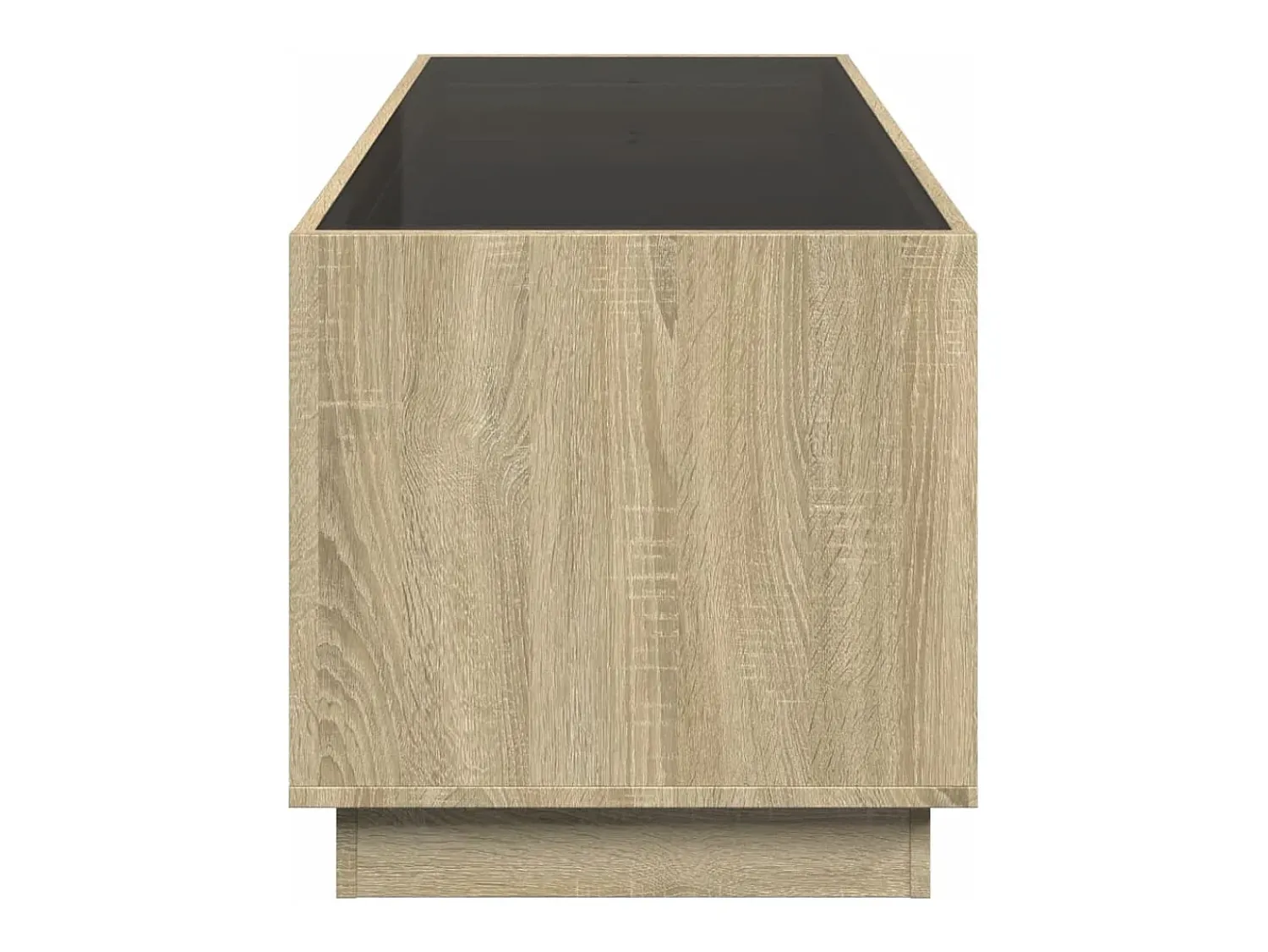 Outlet Mesa de centro | Mesa de apoio luzes LED Infinity 90x50x50 cm carvalho sonoma Castanho