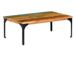 Mesa de centro | Mesa de apoio | Mesa de café 100x60x35cm madeira recuperada maciça^ Mesa De Centro