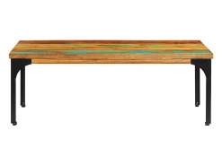 Mesa de centro | Mesa de apoio | Mesa de café 100x60x35cm madeira recuperada maciça^ Mesa De Centro
