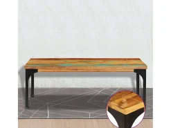 Mesa de centro | Mesa de apoio | Mesa de café 100x60x35cm madeira recuperada maciça^ Mesa De Centro