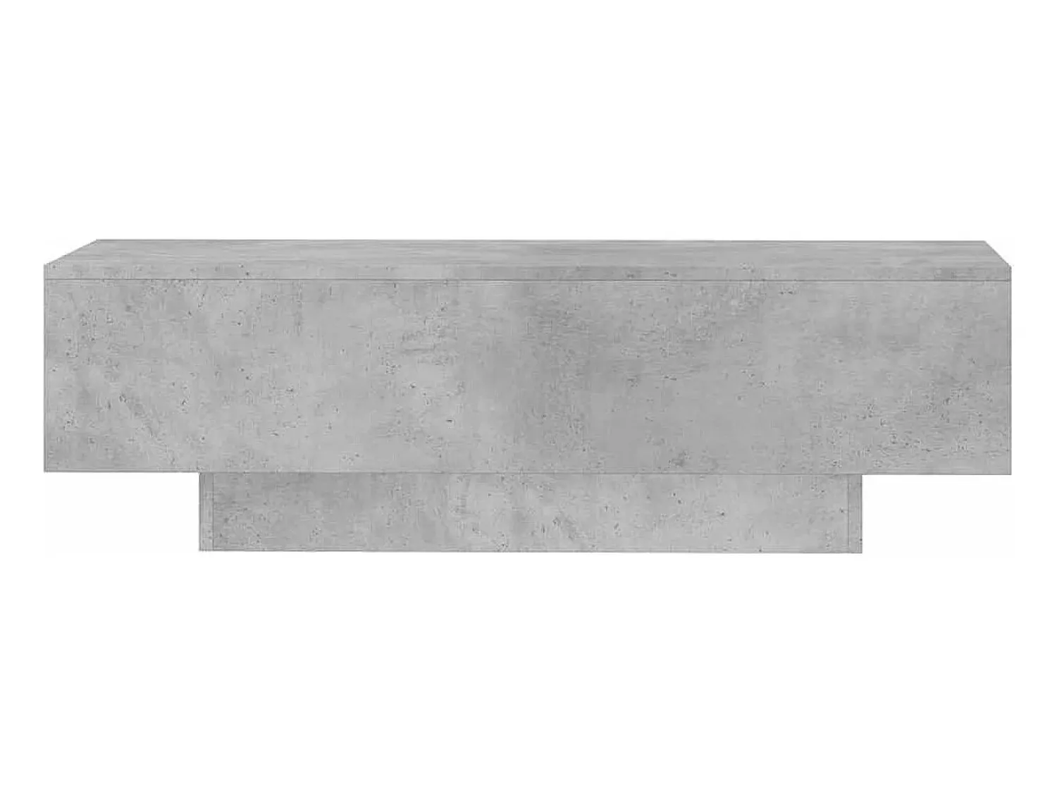 Mesa de centro | Mesa de apoio 100x49.5x31cm derivados de madeira cinza cimento^ Mesa De Centro