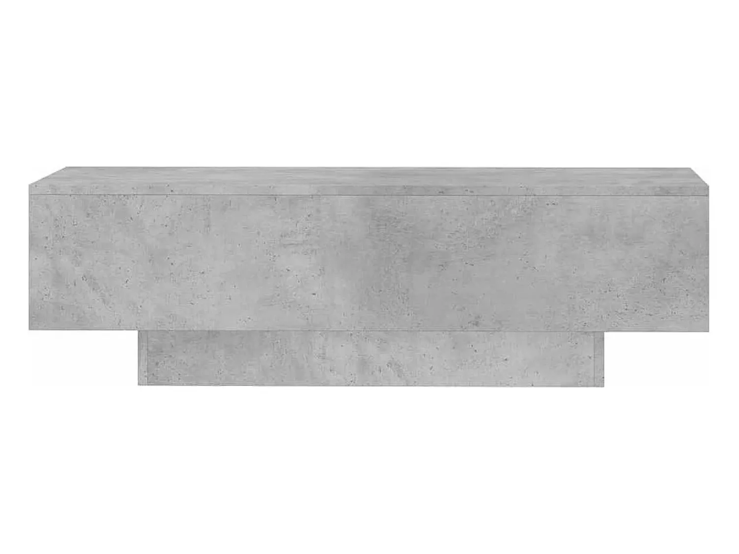Mesa de centro | Mesa de apoio 100x49.5x31cm derivados de madeira cinza cimento^ Mesa De Centro